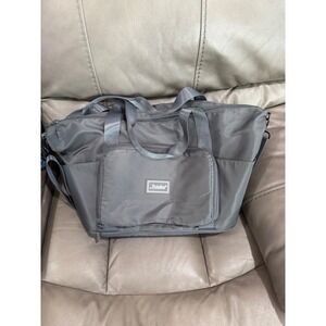 The Foldie Travel Bag Charcoal Grey Expandable Foldable Duffle Personal Item NWT